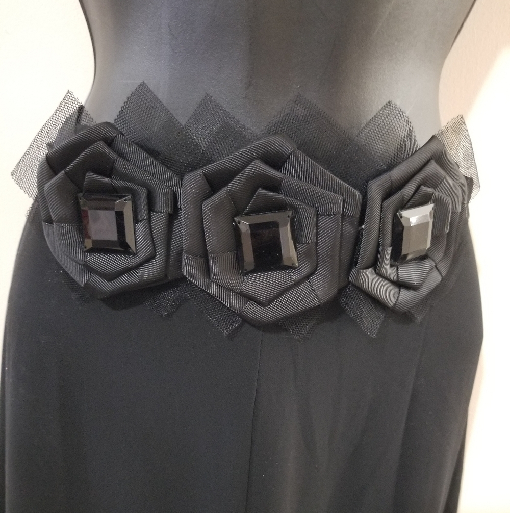 Laura Petites Palazzo Pants Rosette Waist 28